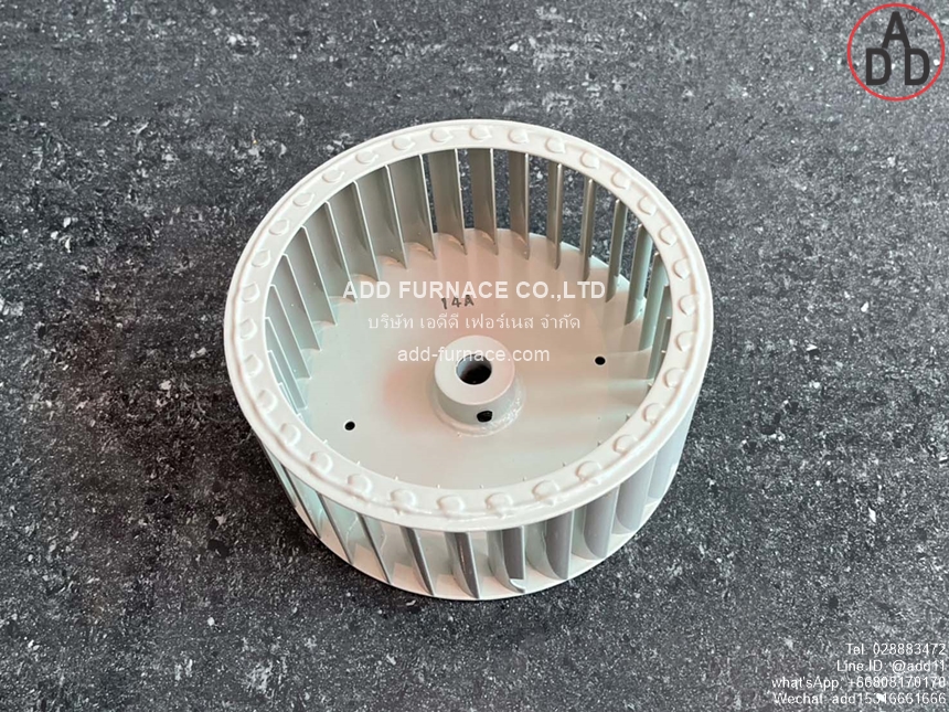 Pilot Burner Blower Wheel Size 160x65xOD12.4mm (3)